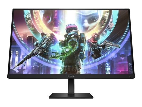 OMEN by HP 27qs - LED-skjerm - gaming - 27" - 2560 x 1440 QHD @ 240 Hz - IPS - 400 cd/m² - 1000:1 - 1 ms - 2xHDMI, DisplayPort - høyttalere - svart