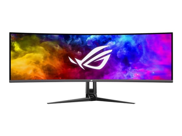ASUS ROG Swift PG49WCD - OLED-skjerm - gaming - kurvet - USB - 49" - 5120 x 1440 @ 144 Hz - 1000 cd/m² - 1500000:1 - DisplayHDR 400 True Black - 0.03