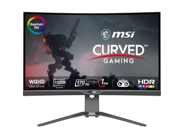MSI MAG 275CQRF QD, 68,6 cm (27"), 2560 x 1440 pikseliä, Wide Quad HD, 1 ms, Musta