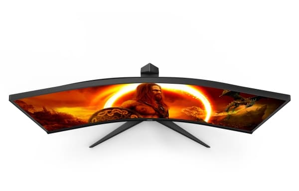 AOC G2 CU34G2XE/BK, 86,4 cm (34"), 3440 x 1440 pixlar, Wide Quad HD, LCD, 1 ms, Svart, Röd