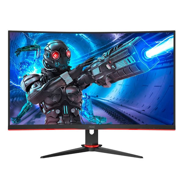 Aoc Övervaka C32g2ze 31.5´´ Full Hd Wled Svart One Size / EU Plug Svart, Röd