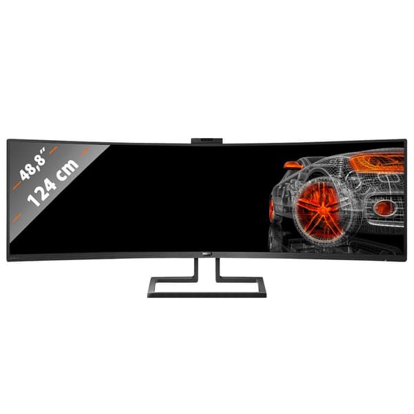 Philips Gaming Monitor 499p9h 48.8´´ Dqhd Led Sort One Size / EU Plug Sort