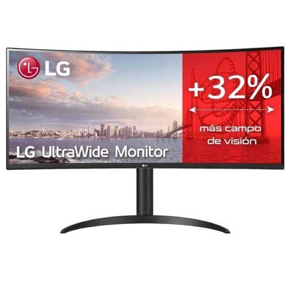 Lg Böjd Monitor 34wp75cp-b 34´´ Wqhd Va Led 160hz Silver