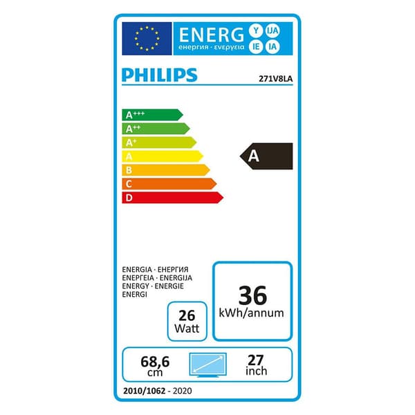 Philips Overvåge 271v8la/00 27´´ Full Hd Led Sort One Size / EU Plug