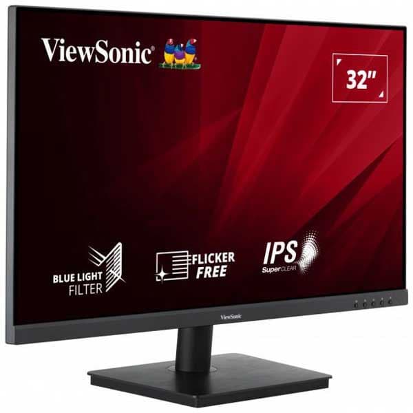 Viewsonic Overvåge Va3209-2k-mhd 31.5´´ Qhd Ips Led 75hz Søvfarvet One Size / EU Plug Sort