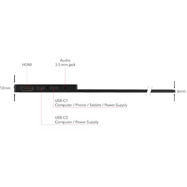 Verbatim Kannettava Kosketusnäyttö Pmt-17 17.3´´ Full Hd Ips Led Musta One Size / EU Plug