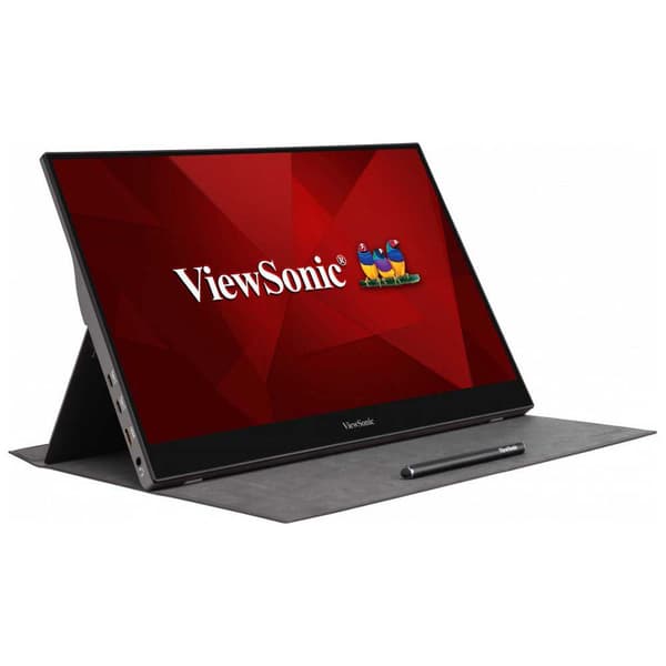 Viewsonic Taktil Monitor Td1655 15.6´´ Full Hd Led Grå One Size / EU Plug Sort, Sølv