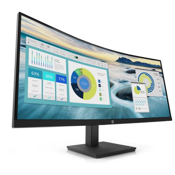 Hp Monitor P34hc G4 34´´ Wqhd Sort One Size / EU Plug Sort