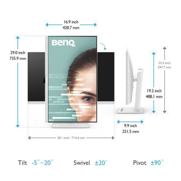 Benq Övervaka Gw3290qt 31.5´´ Qhd Ips Led 75hz Durchsichtig