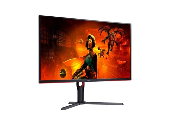 AOC G3 U32G3X/BK, 80 cm (31.5"), 3840 x 2160 piksler, 4K Ultra HD, LED, 1 ms, Sort, Rød