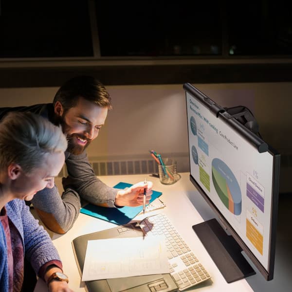 BenQ ScreenBar monitorskærmens påbygningsbelysning
