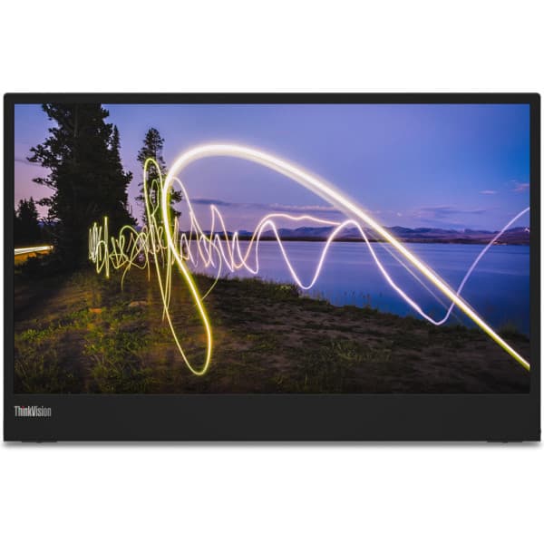 Lenovo ThinkVision M15 bærbar 15,6" Full HDskærm Sort
