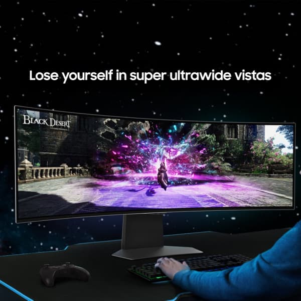 Samsung Odyssey G9 (G95SC) 49" OLED -krökt gamingskärm