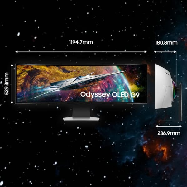 Samsung Odyssey G9 (G95SC) 49" OLED -krökt gamingskärm