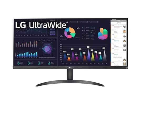 LG 34 tuumaa 34WQ500-B UltraWide VESA HDR HDMI USB DP IPS 21:9 - Litteä näyttö (TFT/LCD) - 34 tuumaa musta