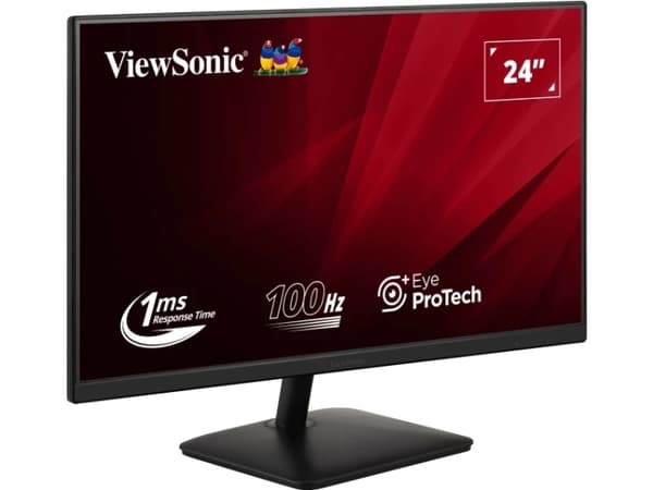 Viewsonic VA2408-MHDB, 61 cm (24"), 1920 x 1080 pixlar, Full HD, LED, 1 ms, Svart