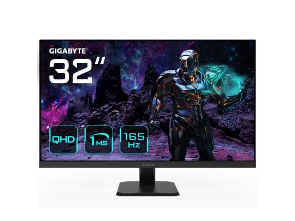 Gigabyte | Gaming Monitor | GS32Q EK1 | 31.5 " | QHD | 16:9 | 165 Hz | 1 ms | 2560 x 1440 pixels | 300 cd/m² | HDMI ports quantity 2 | Black | Warran Svart