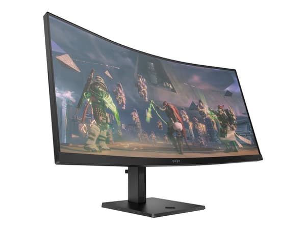 OMEN by HP OMEN by 34 inch WQHD 165Hz Curved Gaming Monitor - OMEN 34c, 86.4 cm (34"), 3440 x 1440 pixels, Wide Quad HD, LCD, 1 ms, Black