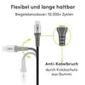 Miniatyrbild 6 av 8: Goobay USB-C™ till USB-A textilkabel med metallkontakter 0,5 m elegant och extra robust anslutningskabel för enheter med USB-C™-port
