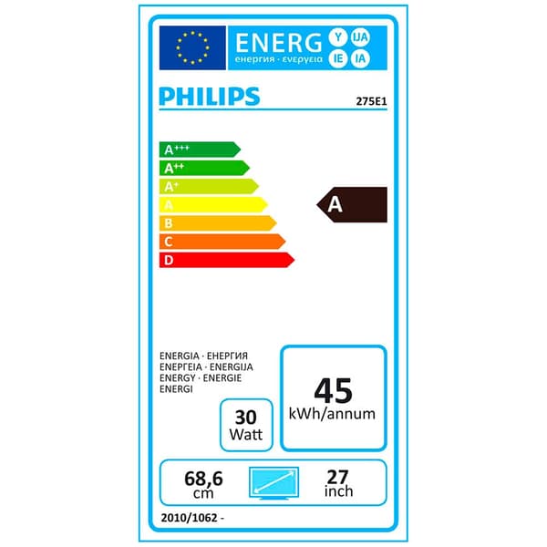 Philips Övervaka 275e1s 27´´ Svart One Size / EU Plug