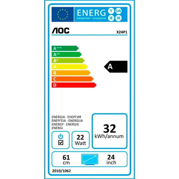 Aoc Övervaka X24p1 24´´ 60hz Svart One Size / EU Plug
