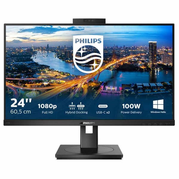 Philips Övervaka 243b1jh 23.8´´ Full Hd Led 75hz Svart One Size / EU Plug