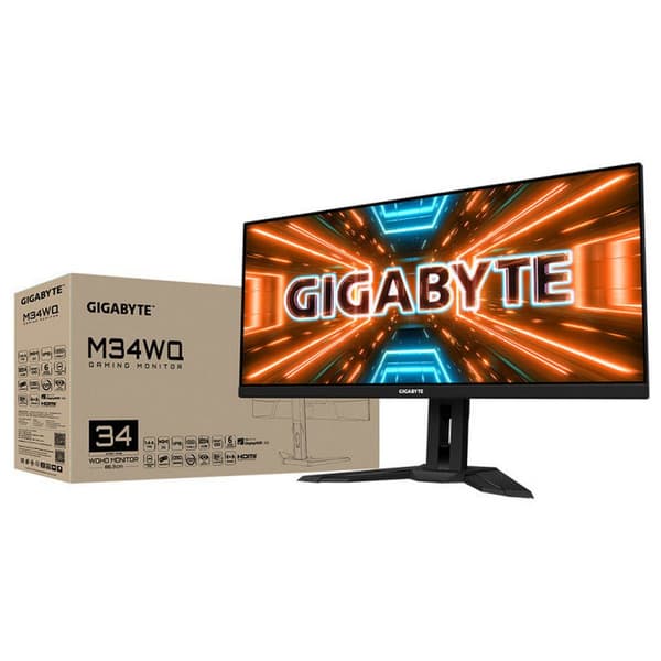 Gigabyte Gaming Monitor M34wq-ek 34´´ 2k Ips Led 144hz Sort One Size / EU Plug