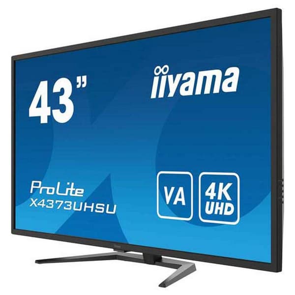 Iiyama Monitori Prolite X4373uhsu-b1 43´´ 4k Va Led 60hz Musta One Size / EU Plug musta