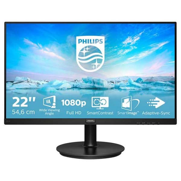 Philips Övervaka V-line 221v8 22´´ Fhd Va Led 75hz Svart One Size / EU Plug