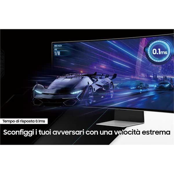 Samsung Kaareva Pelinäyttö Odyssey G6 Ls32bg650euxen 34´´ Wqhd Oled Led 240hz Sininen One Size / EU Plug