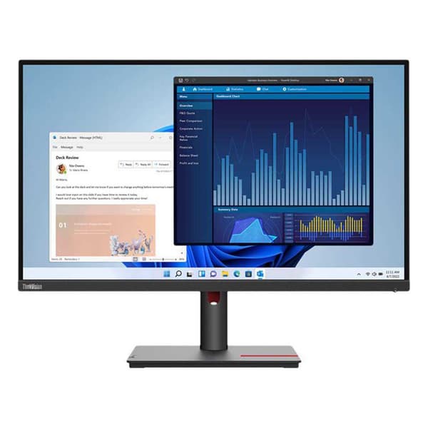 Lenovo Övervaka Thinkvision T27p-30 27´´ 4k Ips Led 60hz Durchsichtig Svart