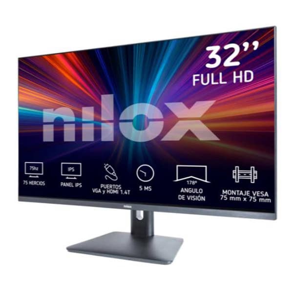 Nilox Övervaka Nxm32fhd11 32´´ 4k Ips Led 75hz Durchsichtig