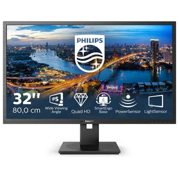 Philips Overvåge 325b1l 31.5´´ Qhd Led Sort One Size / EU Plug