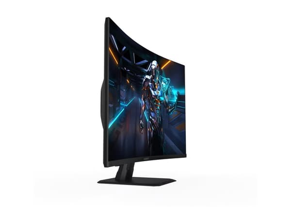 Gigabyte GS32QC - LED-skjerm - kurvet - 32" (31.5" synlig) - 2560 x 1440 QHD @ 170 Hz - VA - 300 cd/m² - 3500:1 - 1 ms - 2xHDMI, DisplayPort
