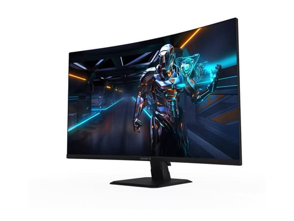 Gigabyte GS32QC - LED-skjerm - kurvet - 32" (31.5" synlig) - 2560 x 1440 QHD @ 170 Hz - VA - 300 cd/m² - 3500:1 - 1 ms - 2xHDMI, DisplayPort