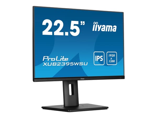 iiyama ProLite XUB2395WSU-B5 - LED-skärm - 23" (22,5" för visning) - 1920 x 1200 WUXGA @ 75 Hz - IPS - 250 cd/m² - 1000:1 - 4 ms - HDMI, VGA, Display