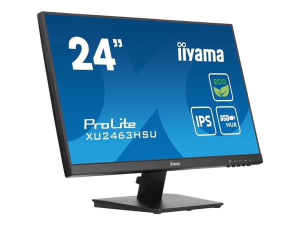 iiyama ProLite XU2463HSU-B1 - LED-skärm - 24" (23.8" visbar) - 1920 x 1080 Full HD (1080p) @ 100 Hz - IPS - 250 cd/m² - 1300:1 - 3 ms - HDMI, Display