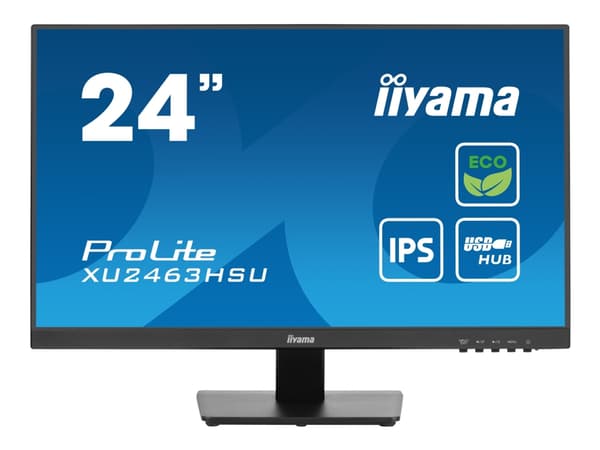 iiyama ProLite XU2463HSU-B1 - LED-skärm - 24" (23.8" visbar) - 1920 x 1080 Full HD (1080p) @ 100 Hz - IPS - 250 cd/m² - 1300:1 - 3 ms - HDMI, Display