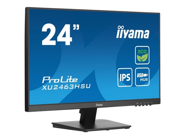 iiyama ProLite XU2463HSU-B1 - LED-skärm - 24" (23.8" visbar) - 1920 x 1080 Full HD (1080p) @ 100 Hz - IPS - 250 cd/m² - 1300:1 - 3 ms - HDMI, Display