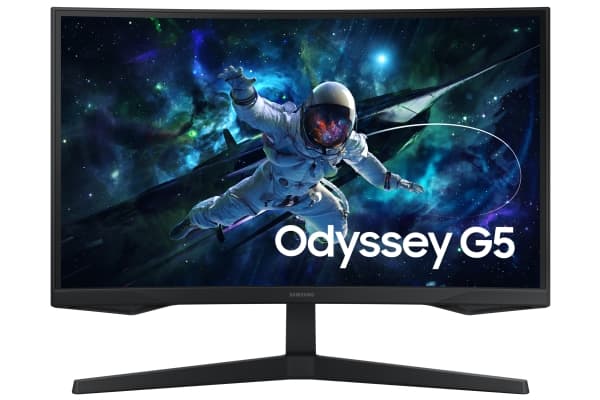 Samsung Odyssey G5 S27CG554EU - G55C Series - LED-skjerm - gaming - kurvet - 27" - 2560 x 1440 QHD @ 165 Hz - VA - 300 cd/m² - 2500:1 - HDR10 - 1 ms
