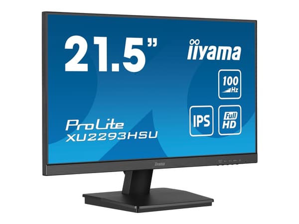 iiyama ProLite XU2293HSU-B6 - LED-skärm - 22" (21.5" visbar) - 1920 x 1080 Full HD (1080p) @ 100 Hz - IPS - 250 cd/m² - 1000:1 - 1 ms - HDMI, Display