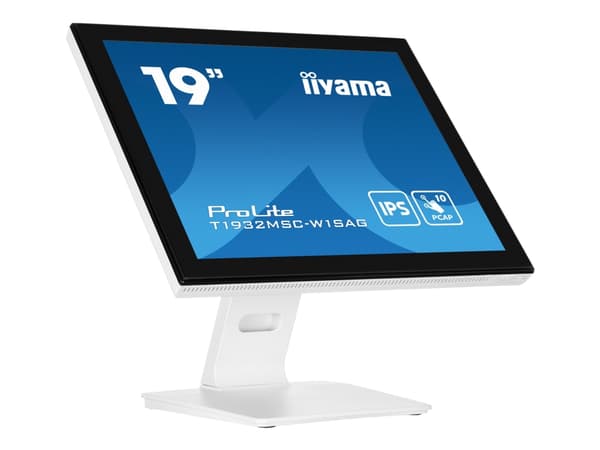 iiyama ProLite T1932MSC-W1SAG - LCD-skärm - 19" - pekskärm - 1280 x 1024 - IPS - 250 cd/m² - 1000:1 - 14 ms - HDMI, VGA, DisplayPort - högtalare - ma