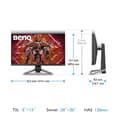 Miniatyrbillede 7 af 7: Benq Gaming Monitor Ex2710u 27´´ Fhd Ips Led 144hz Søvfarvet One Size / EU Plug