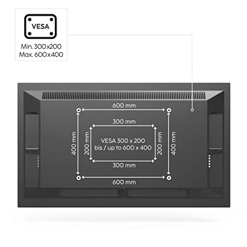 Hama TV-stativ, fritstående staffeli, højdejusterbar, 191 cm (75") til 40 kg