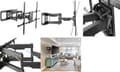 Miniatyrbillede 1 af 5: LogiLink BP0151 - TV-vægbeslag til 50-90" med kabelstyring, vip/drejbar, op til 75 kg
