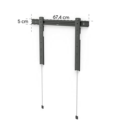 Hama TV-vægbeslag Ultraslim stiv, 229 cm (90) til 80 kg, ekstra flad, Anth. (00220845)