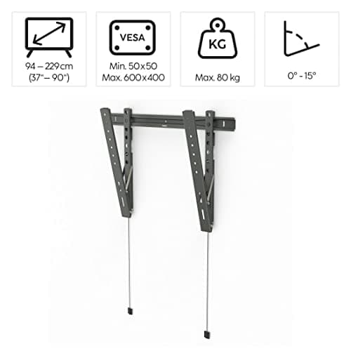 Hama TV-vægbeslag TILT Ultraslim 229 cm 90 600x400 flad (00220846)