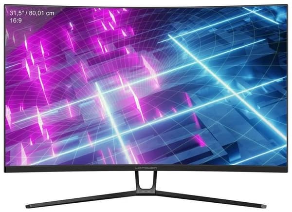 LC-POWER-skærm 80,01 cm (31,5") LC-M32-QHD-165-V2 buet Sort
