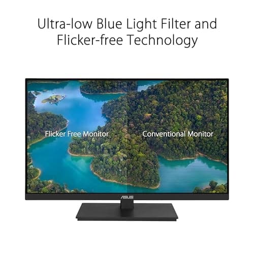 ASUS VA27ACFSN - LED-skärm - 68,6 cm (27") - 2560 x 1440 QHD @ 100 Hz - IPS - 350 cd/m² - 1300:1 - 5 ms - HDMI, DisplayPort, USB-C - högtalare - svart