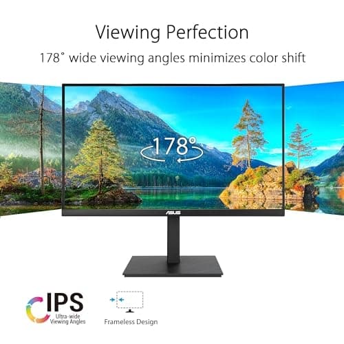 ASUS VA27ACFSN - LED-skärm - 68,6 cm (27") - 2560 x 1440 QHD @ 100 Hz - IPS - 350 cd/m² - 1300:1 - 5 ms - HDMI, DisplayPort, USB-C - högtalare - svart
